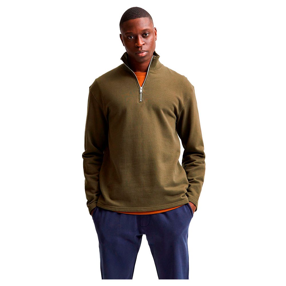 Selected Carson Relax Sweatshirt Mit Stehkragen Und Halbem Reißverschluss