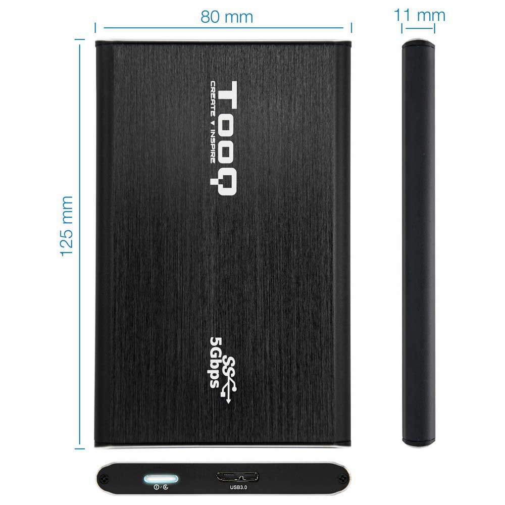 Tooq TQE-2529B Ekstern HDD/SSD-kabinet 2.5´´