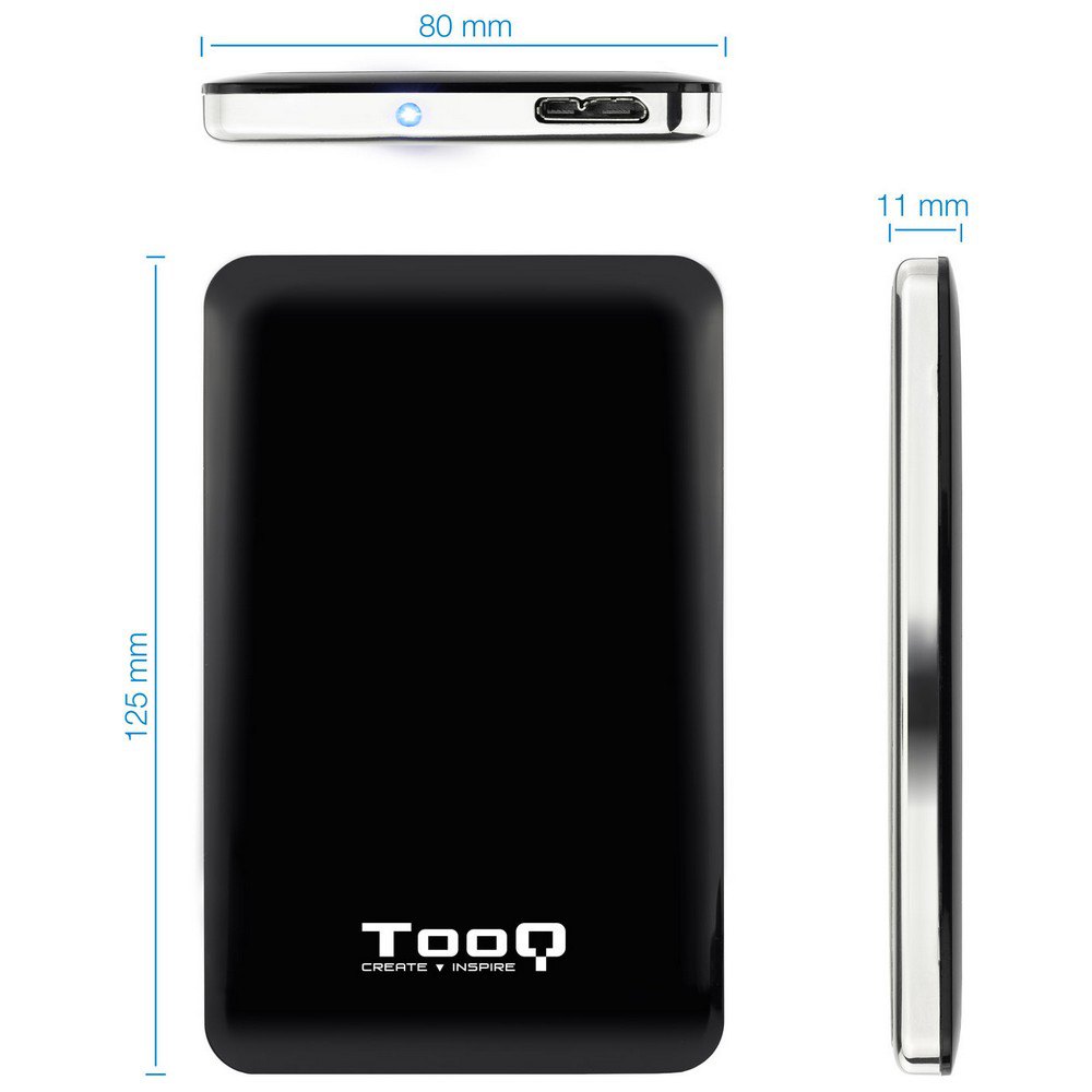 Tooq TQE-2538B Extern HDD/SSD-hölje