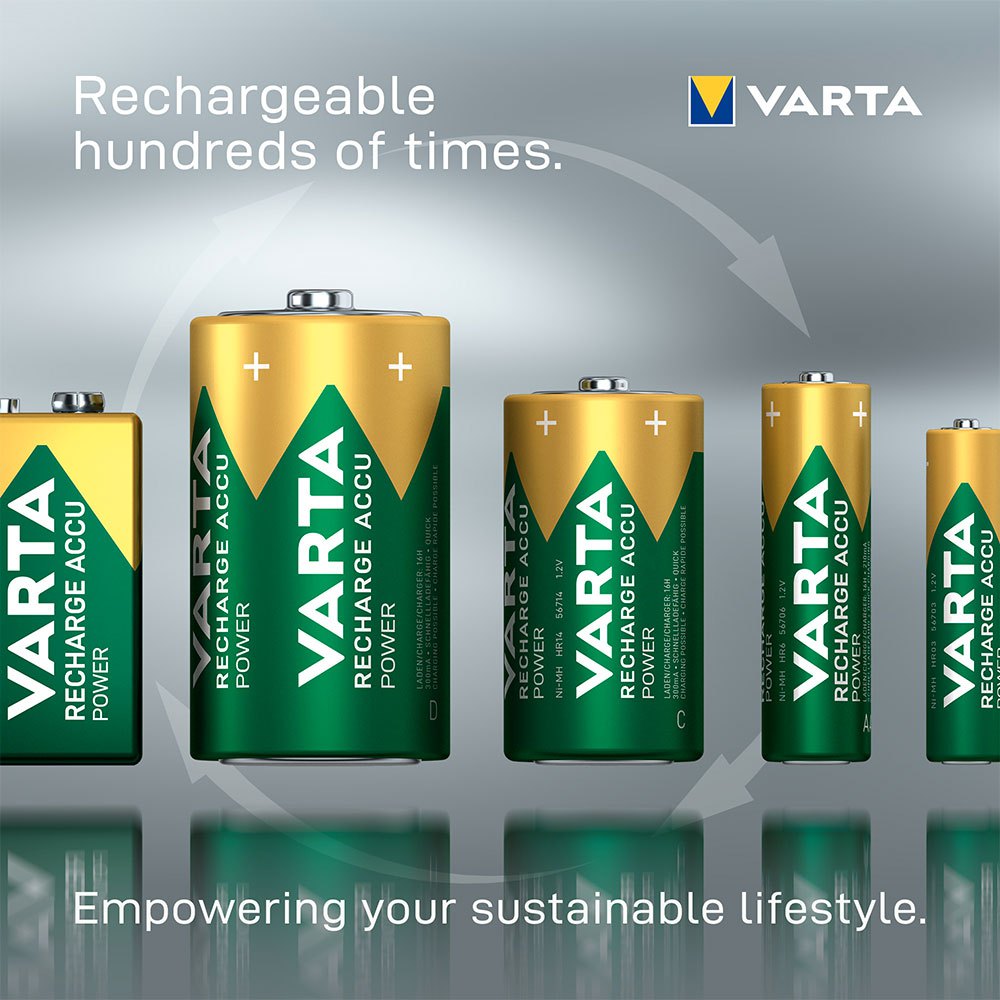 transactie voor de hand liggend Mart Varta Accu Power Rechargeable Battery 9V 6LP3146 200mAh Green| Dressinn