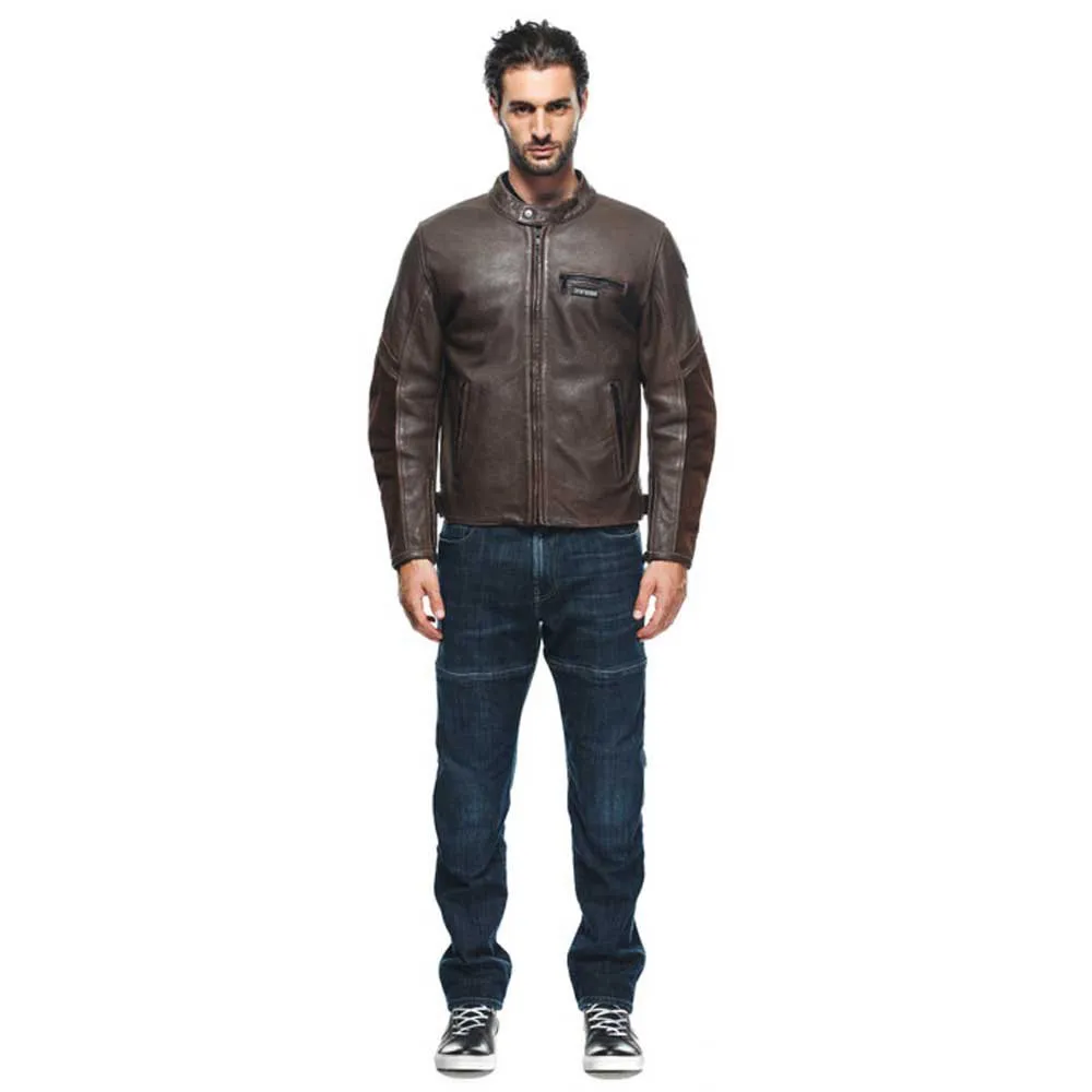 DAINESE Merak leather jacket Brown | Motardinn