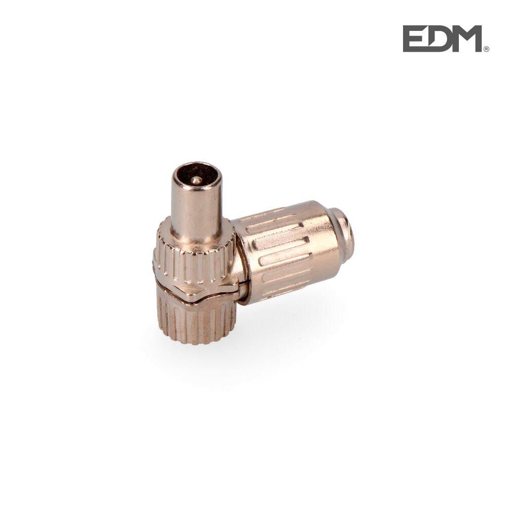 edm-50040-Металлический-угловой-штекер-для-телевизора-9.5-мм