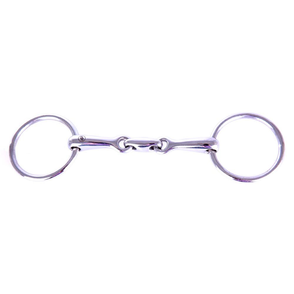 French Link 12.5 cm Snaffle Loose Ring Bit 