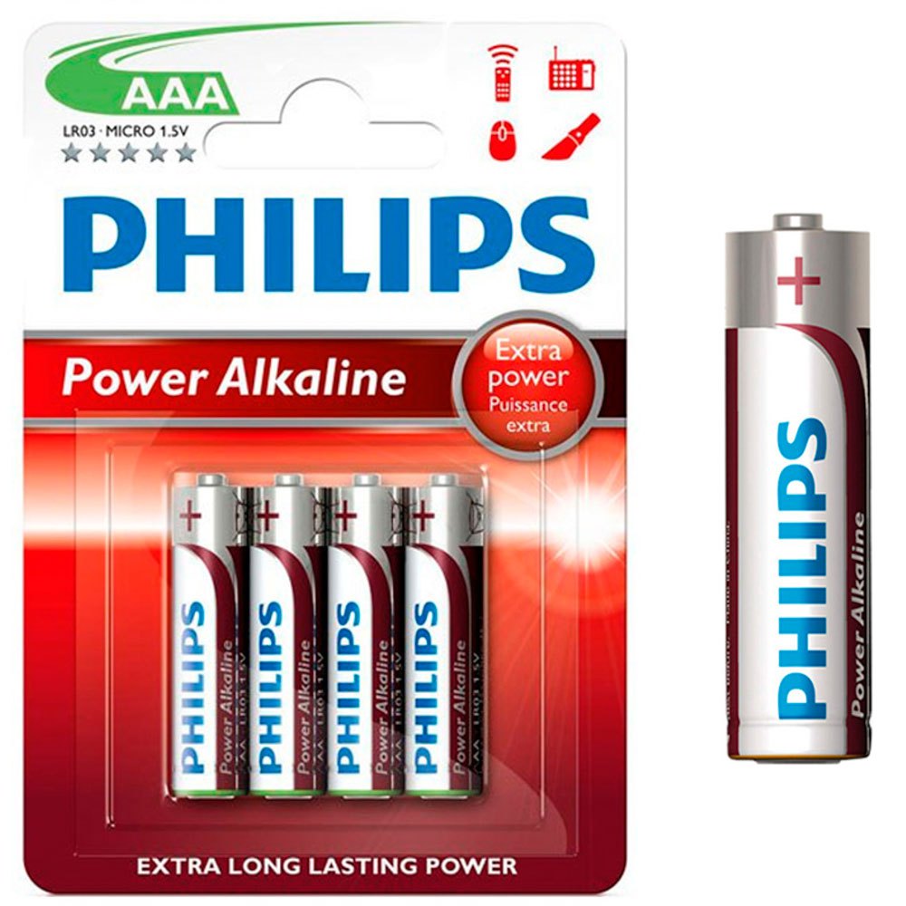 Philips Batteria Alcalina IR03 AAA 4 Unità