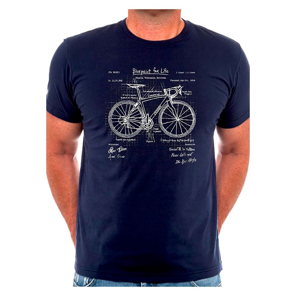 een Selectiekader blouse Cycology The Blueprint Short Sleeve T-Shirt, Blue | Bikeinn