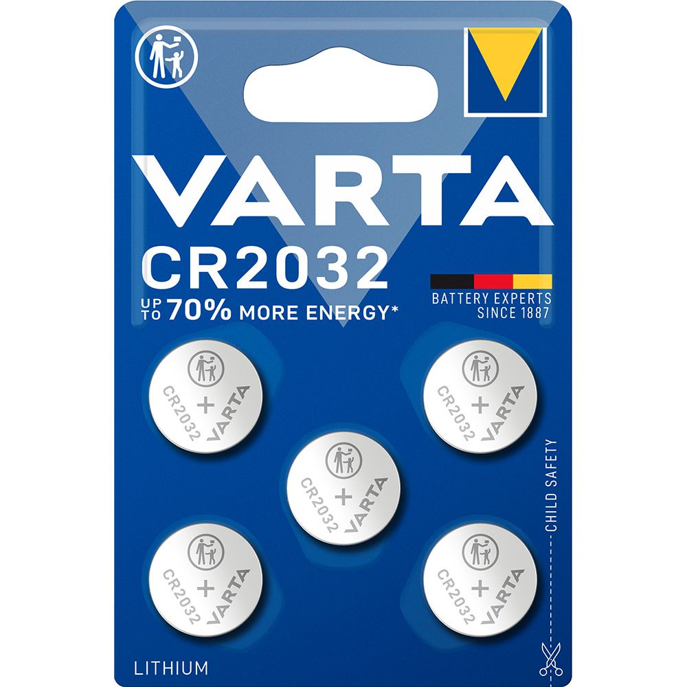 blanket Extinct Emptiness Varta CR2032 Button Battery 5 Units Silver | Dressinn