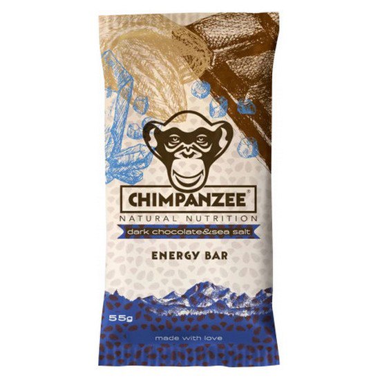 Chimpanzee Donker Chocolate Met Zeezout 55g Energie Bars Doos 20 Eenheden