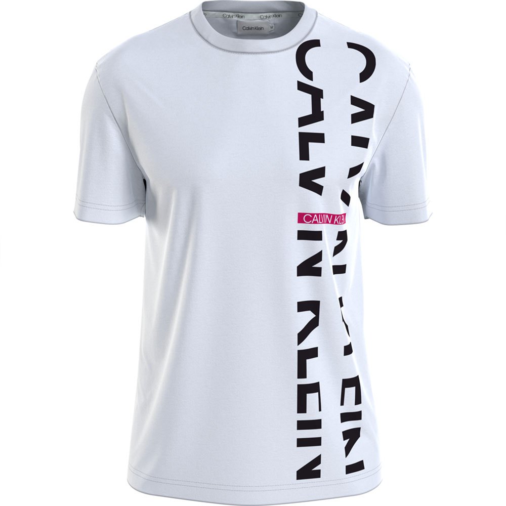 Calvin klein Vertical Split Logo Short Sleeve T-Shirt Grey| Dressinn