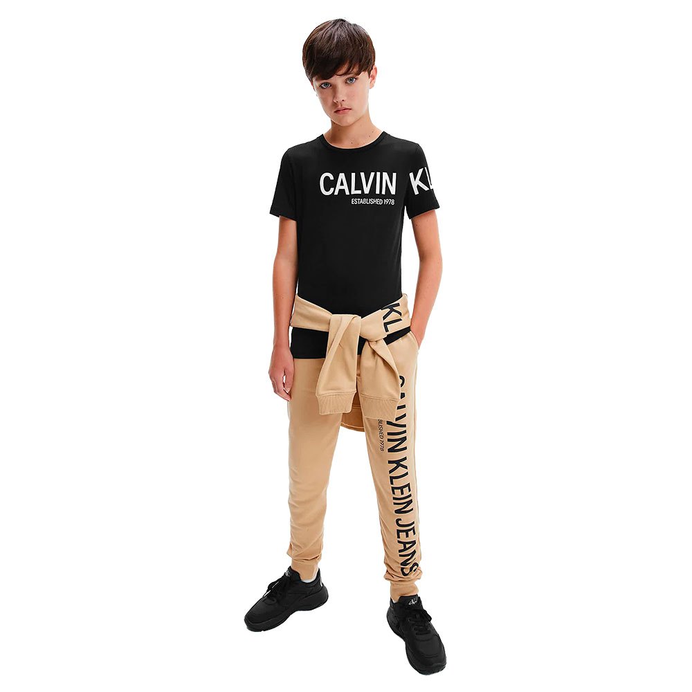 Calvin klein jeans Inst Hero Logo Fitted Koszulka z krótkim rękawem
