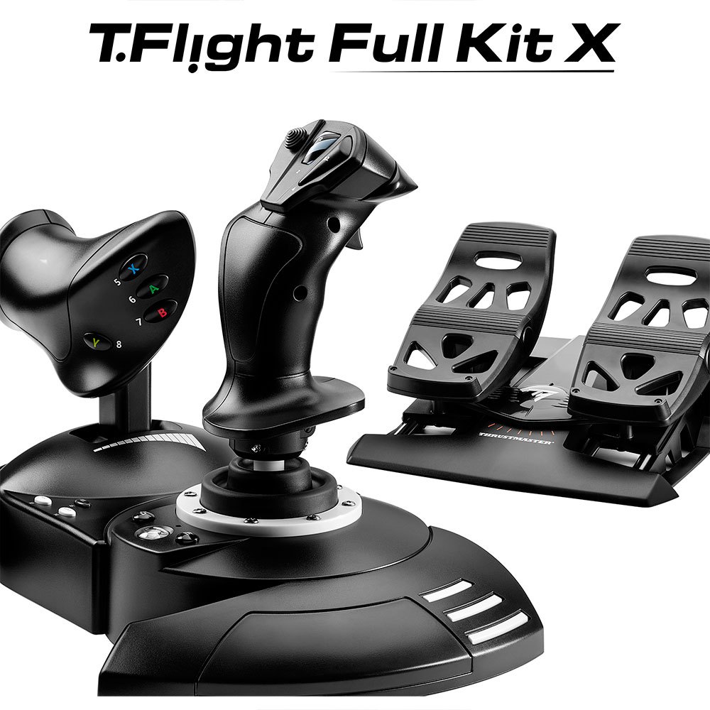 Thrustmaster ジョイスティック と ペダル T.Flight Full Kit XBOX 黒 