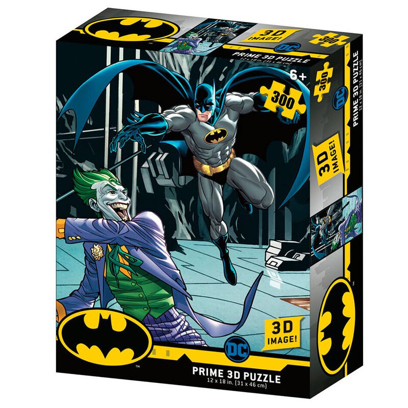Prime 3d Puzzle Batman Lenticular Batman Vs Joker DC Comics 300 Pezzi
