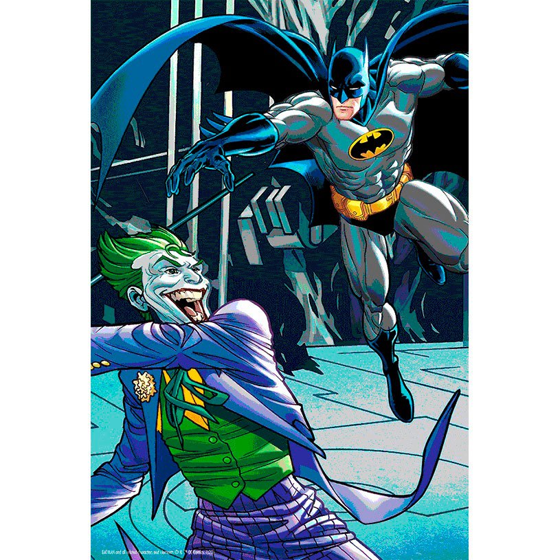 Prime 3d 퍼즐 Batman Lenticular Batman Vs Joker DC Comics 300 조각