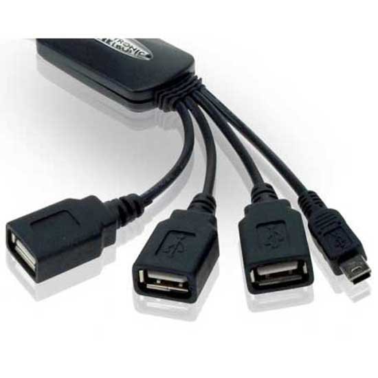 Conceptronic CFLEXHUB USB+Micro USB Hub 3 Puertos