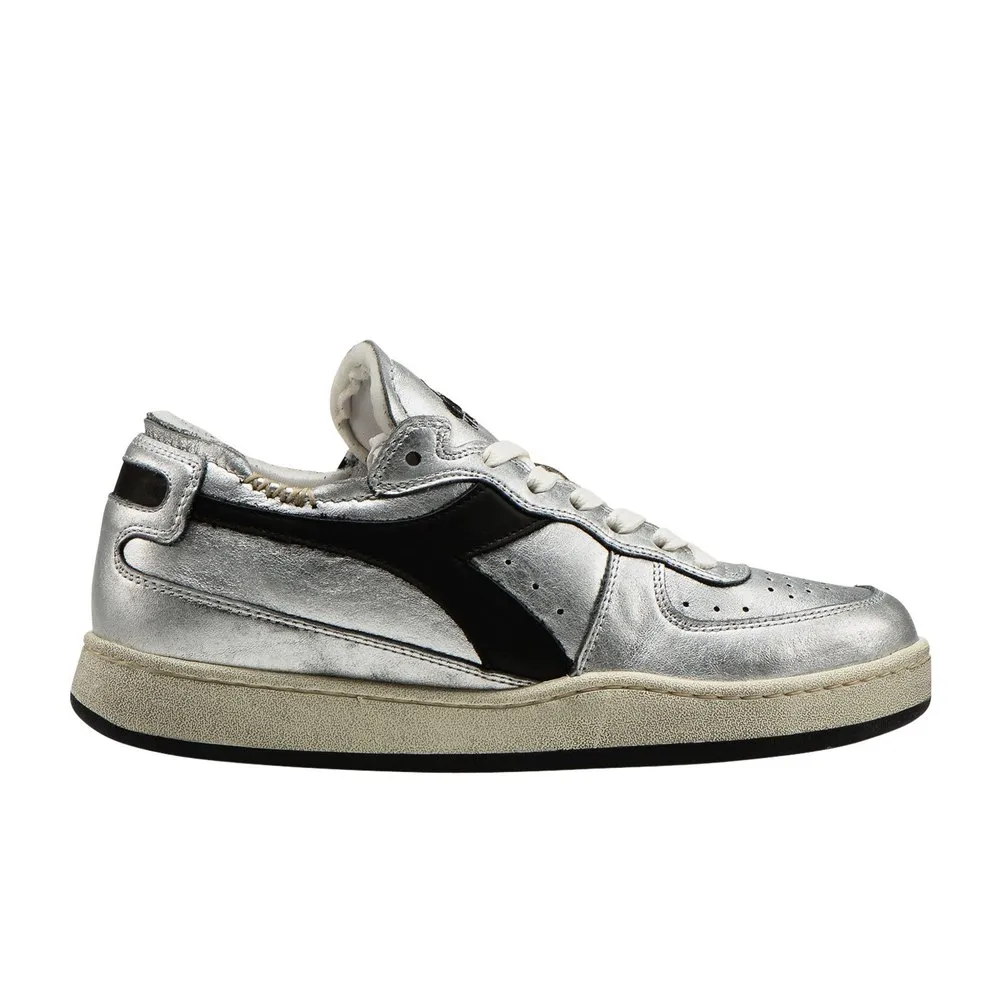 Diadora 트레이너 Row Cut Silver Used 회색 | Dressinn 고무창 운동화