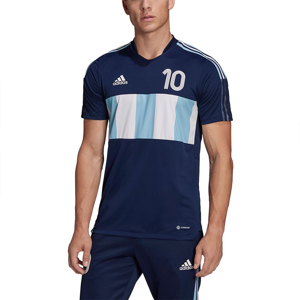 klassiek verlamming rivier adidas Messi Short Sleeve T-Shirt Blue | Goalinn