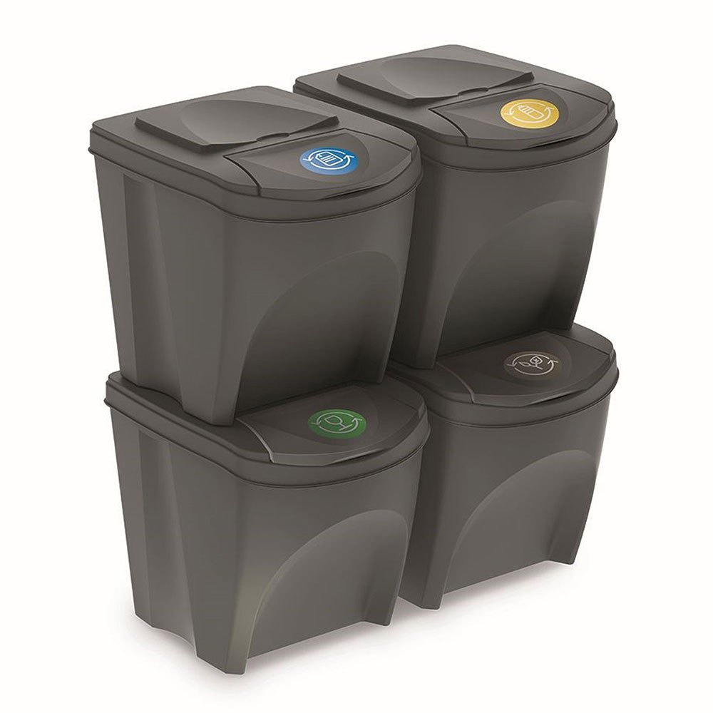 Dustbin in plastic segregation 25 litre kitchen recycling colors 