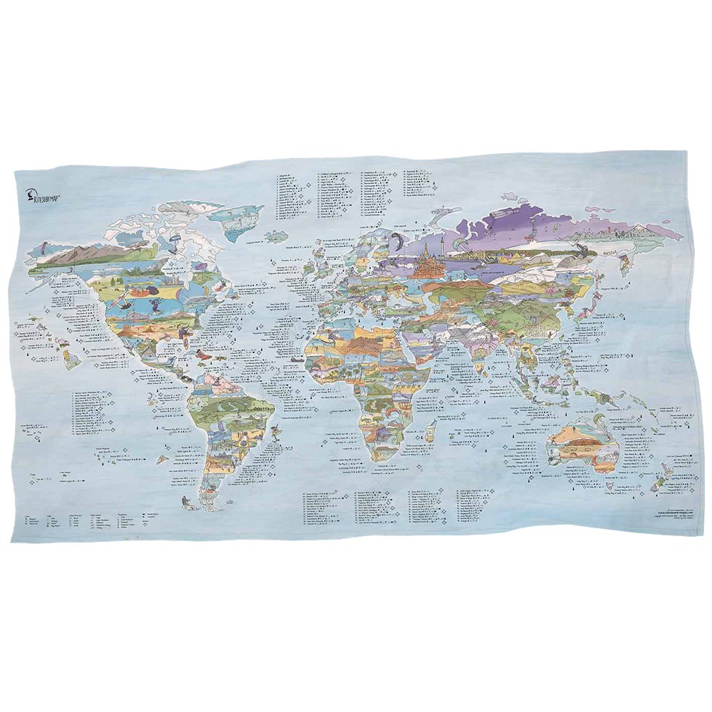 Awesome maps Toalha De Mapa De Kitesurf Best Kitesurfing Spots In The World