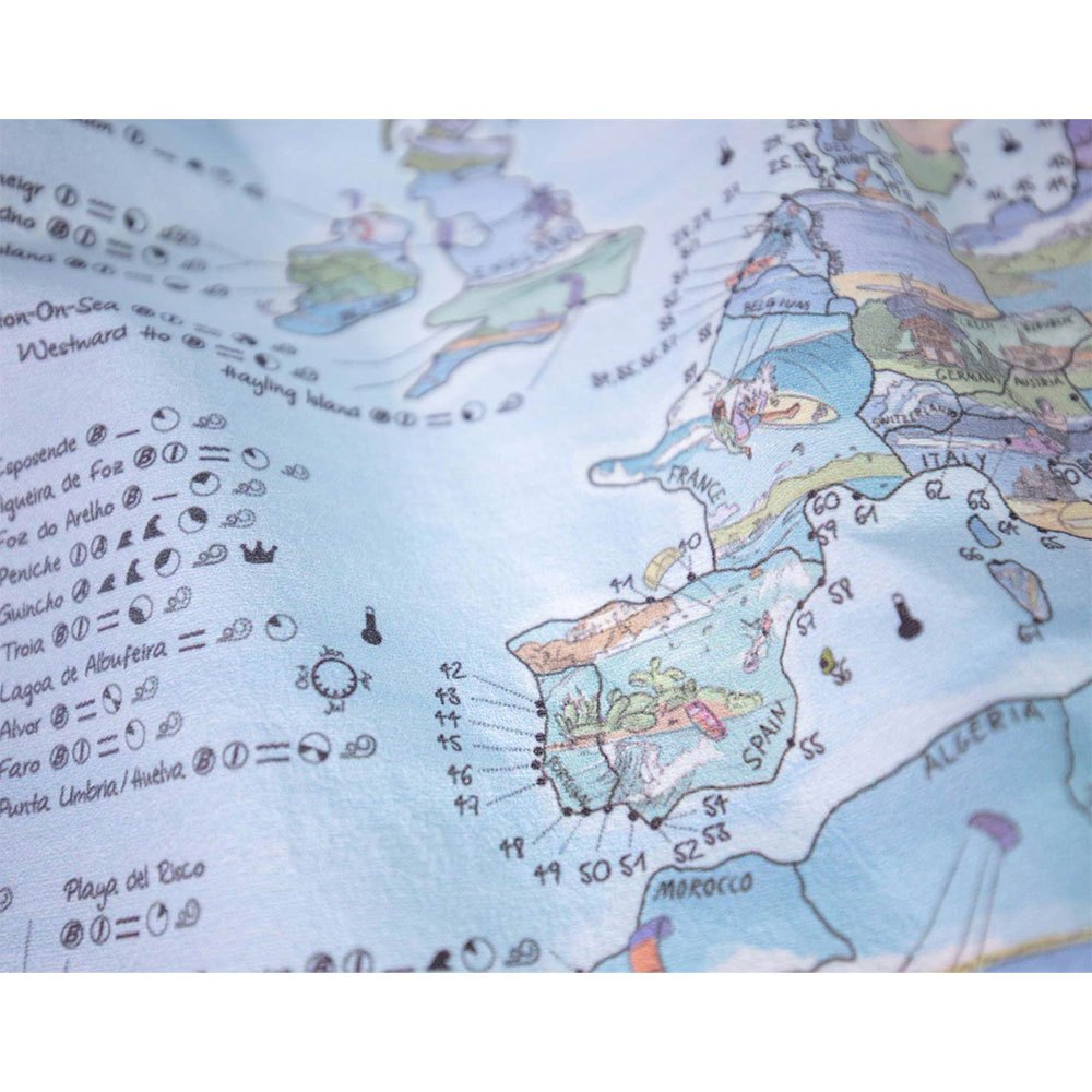 Awesome maps Toalha De Mapa De Kitesurf Best Kitesurfing Spots In The World