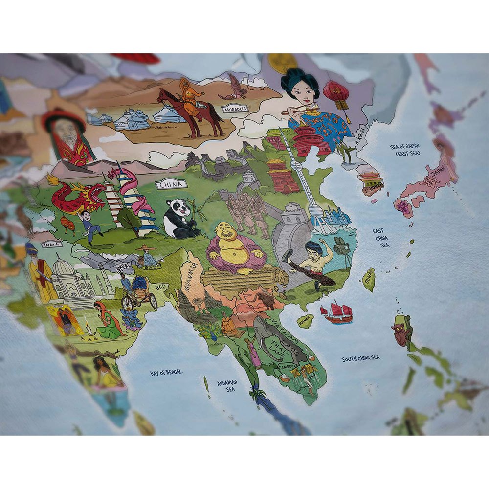 Awesome maps Toalha De Mapa Dos Pequenos Exploradores World Map For Kids To Explore The World