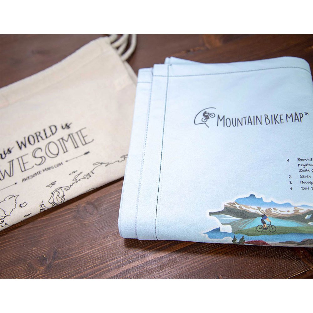 Awesome maps Ręcznik Z Mapą Roweru Górskiego Best Mountain Bike Trails In The World