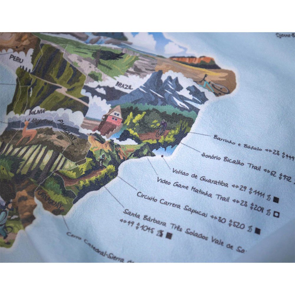 Awesome maps Ręcznik Z Mapą Roweru Górskiego Best Mountain Bike Trails In The World