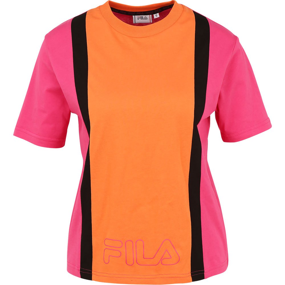 Fila Paulina Sleeve Crew T-Shirt Orange | Dressinn