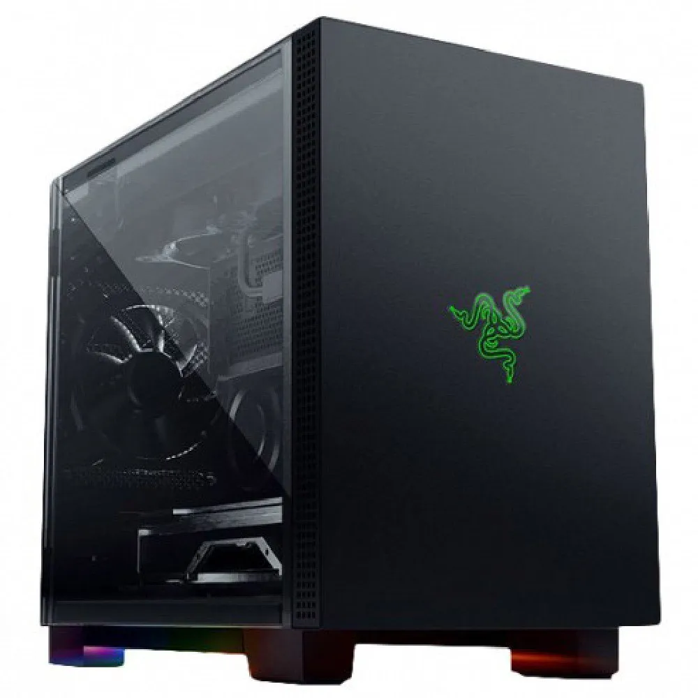 First Ever Razer Computer Case Razer Tomahawk M1 PC tower case Black | Techinn