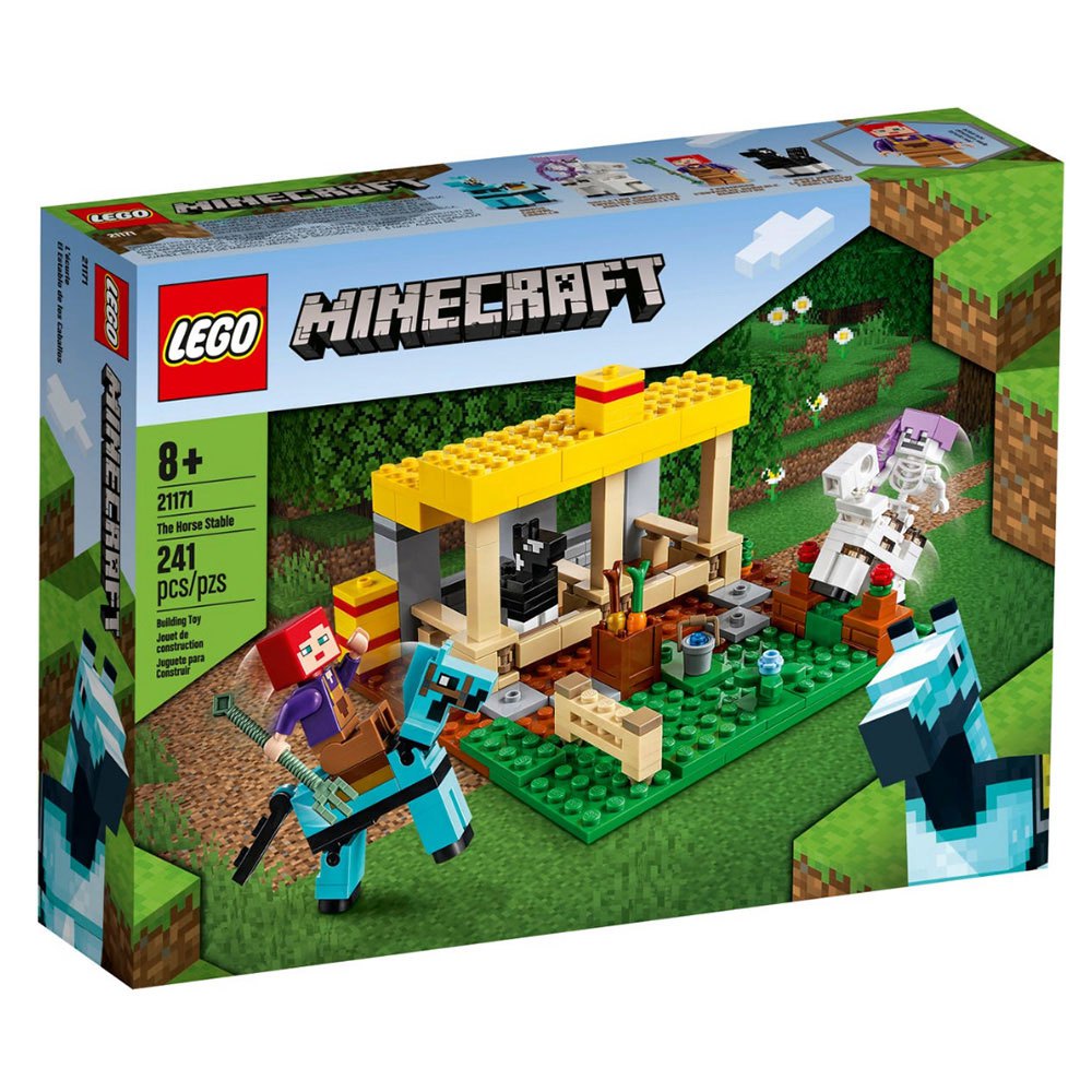 lego-stodoła-minecraft-konie