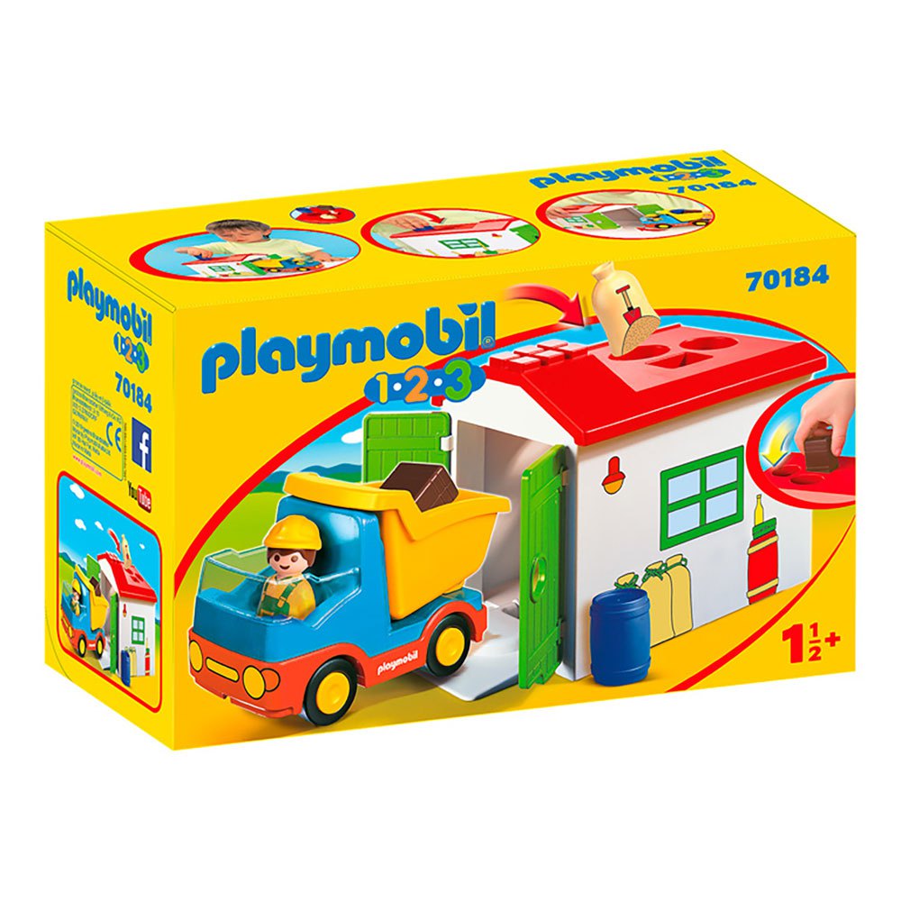 spouse Polite Schedule Playmobil 123 Camion With Garage Multicolor | Kidinn