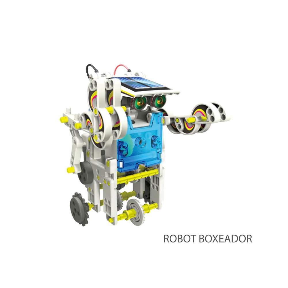 Build your own 14 in 1 Solar Robot Kit Walker Boat Car Boxer Dog Turtle Beetle 