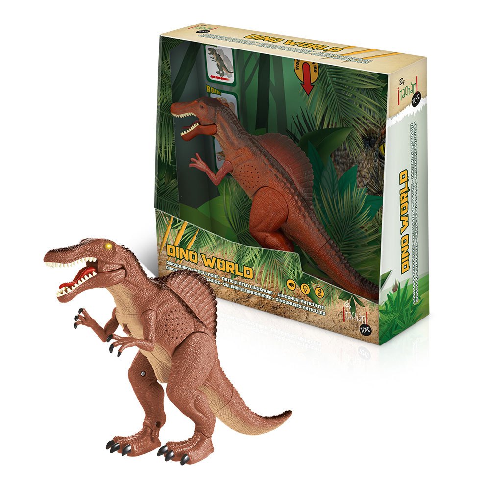 Walking Dinosaur Spinosaurus Lightup Children LED Toy Figure Sound Real Movement 