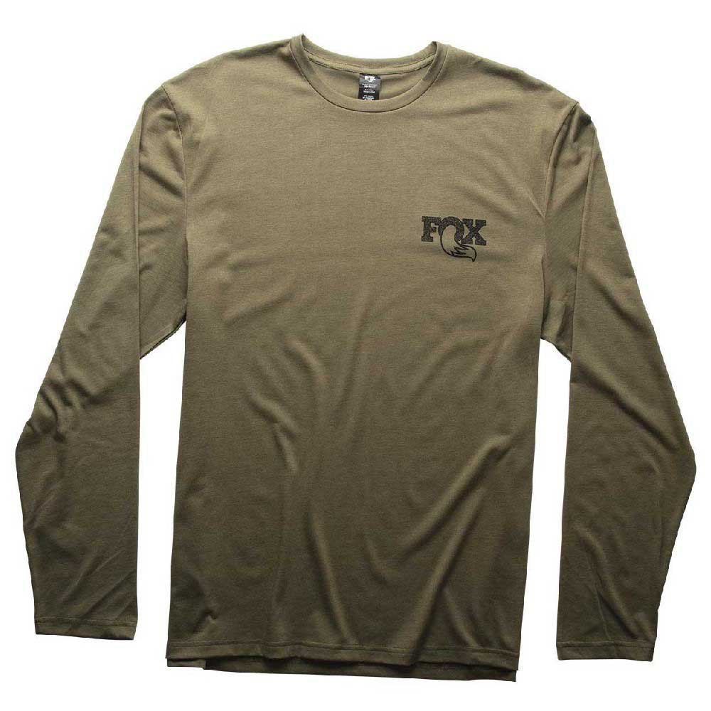 Fox 긴팔 티셔츠 Textured, 녹색 | Bikeinn