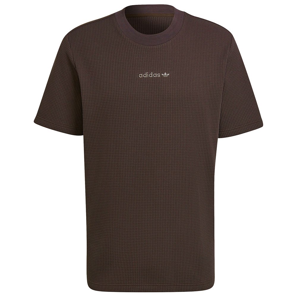 Vær modløs Fælles valg eftertiden adidas Originals Waffle Short Sleeve T-Shirt Brown | Dressinn
