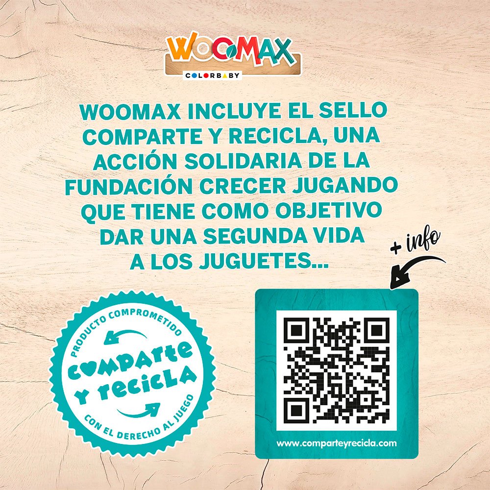 Woomax Wooden Rocket 8 Pieces