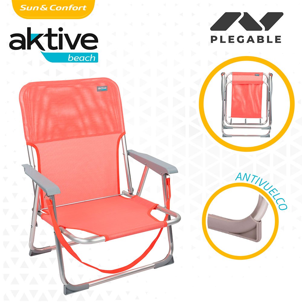 Aktive Beach Low Aluminum Folding Chair