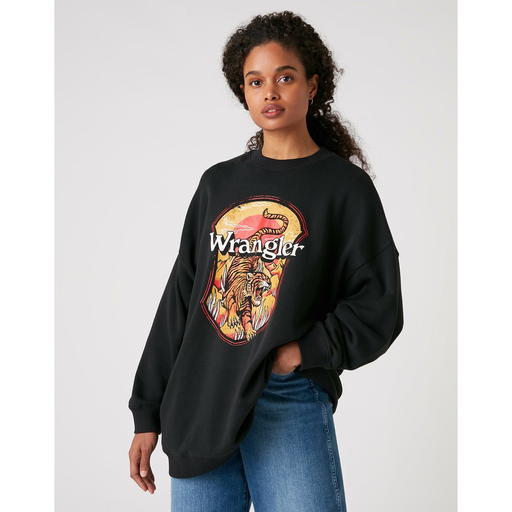 Wrangler Women´s Oversized Sweatshirt Wrangler Black | Dressinn