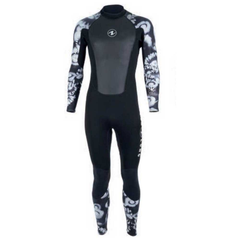 Pantalón corto para hombre Aqua Lung Hydroflex color blanco y negro