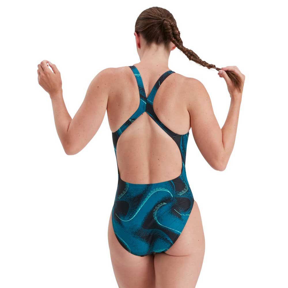 Speedo Womens Allover Powerback Swimsuit/Swimming Costume 
