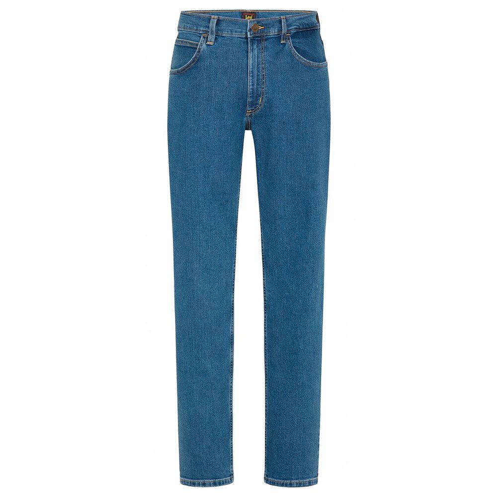 Lee Jeans Denim Brooklyn Heren Kleding voor voor Jeans voor Jeans met rechte pijp Regular-fit Jeans in het Blauw voor heren 