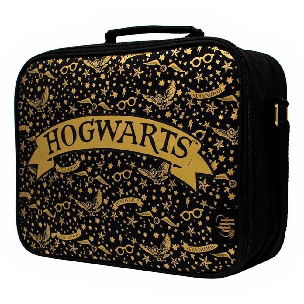 Blue Sky Designs Ltd Harry Potter Hogwarts Lunch Bag Black/Gold SLHP029 