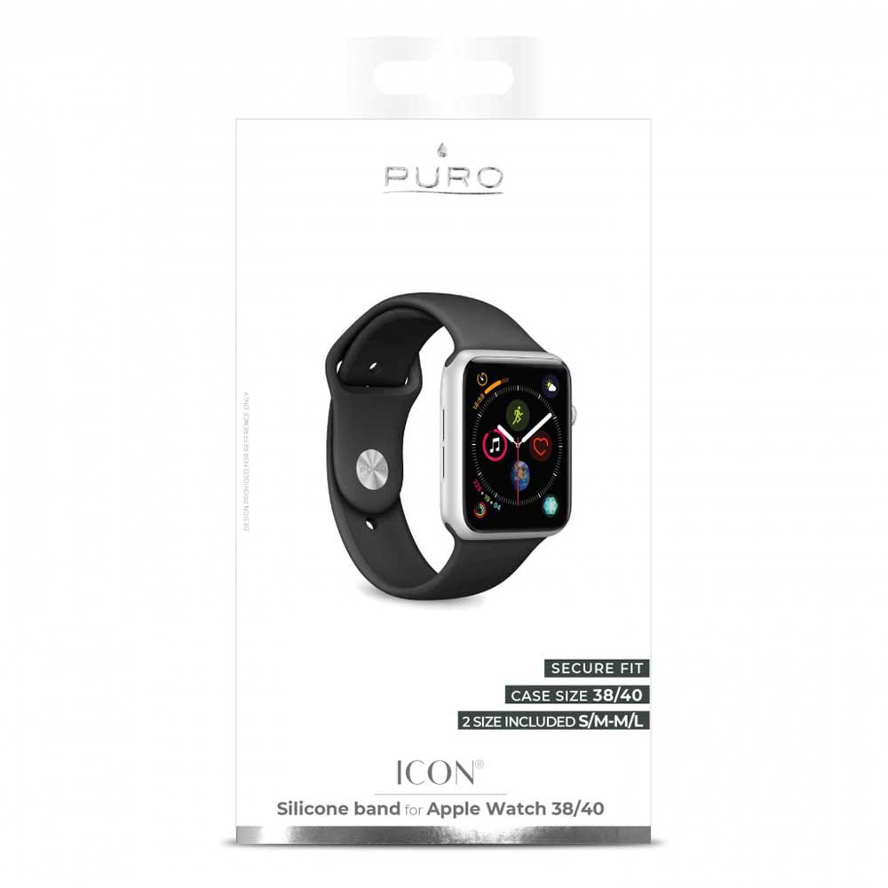 Puro Silikonebånd Til Apple Watch 38-40 mm 3 Enheder