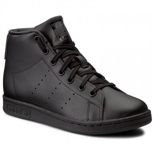 Ondergeschikt wazig ziekte adidas Stan Smith Mid J Shoes Black | Dressinn