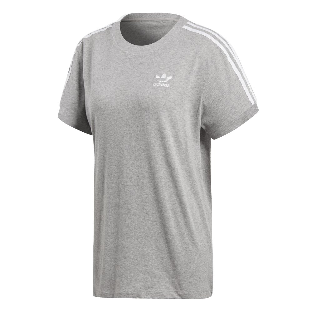 adidas originals Camiseta Mujer Adidas 3-stripes Sporty Gris|