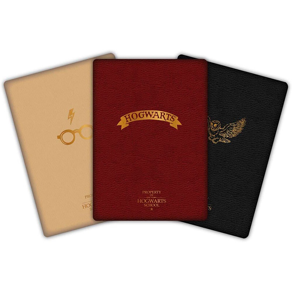 Harry Potter Wand Pen & Pencil Set with Pack of 3 x A6 Notebooks 