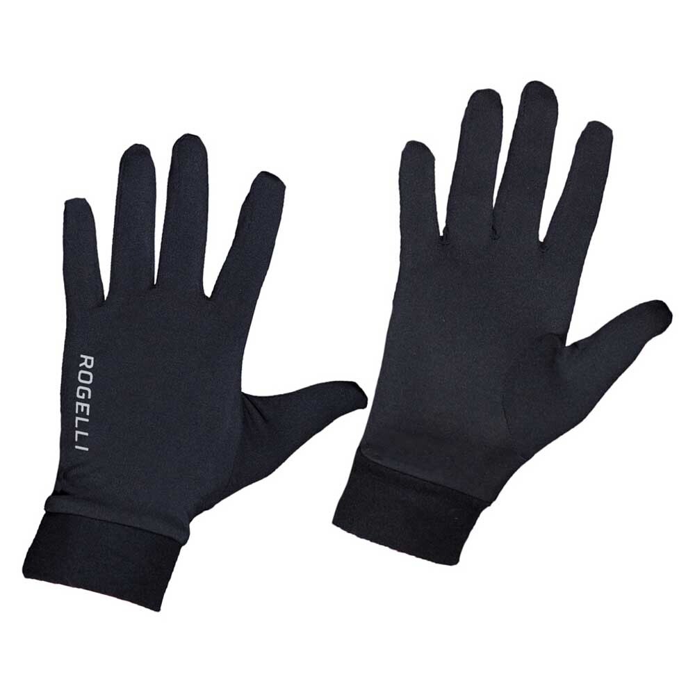 Rogelli Womens Marta Running Gloves-Black/Grey Malange X-Small 
