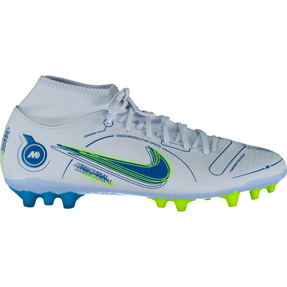 Harnas motor overal Nike Mercurial Superfly VIII Academy AG Football Boots Blue| Goalinn