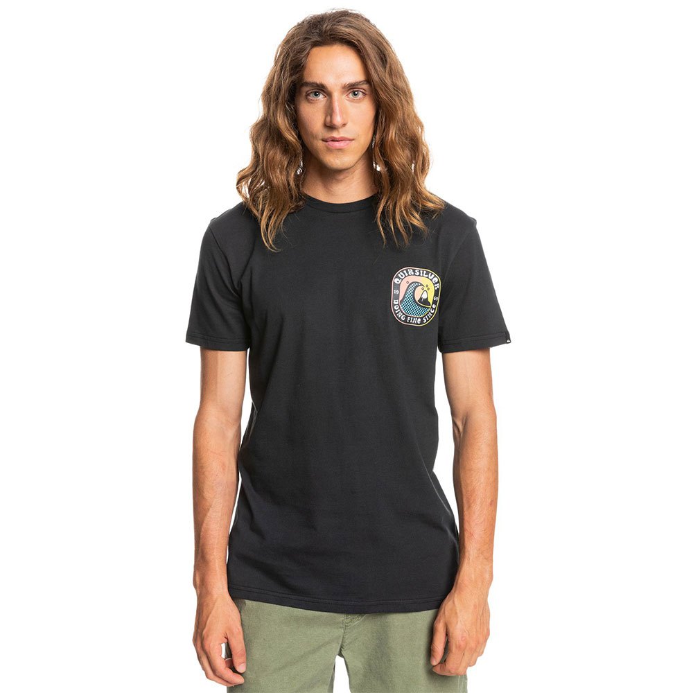 Quiksilver Distant Fortune Short Sleeve T-Shirt in Black