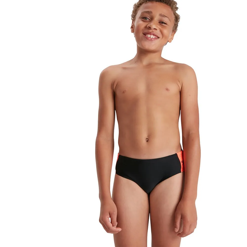 Speedo Boom Logo Splice 5 cm zwemslip Zwart | Swiminn, image size:1000x1000