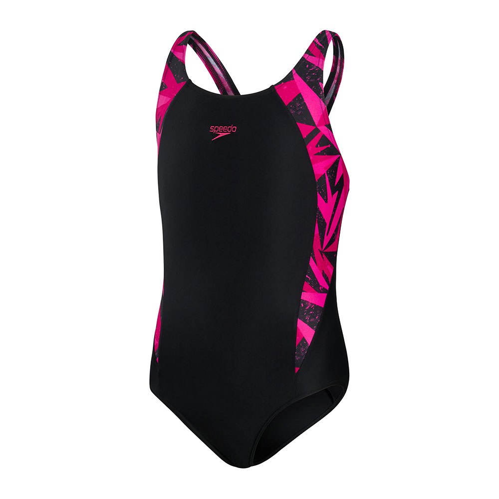 Speedo Big Girls' Sport Splice Solid Swimsuit 