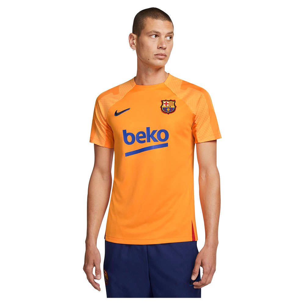 lawaai dempen Gestaag Nike FC Barcelona Strike Dri Fit 22/23 Short Sleeve T-Shirt Yellow| Goalinn